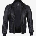 Men's Biker Moto Racer Bomber Real Cowhide Leather Jacket