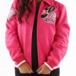 Pelle Pelle Philly Pink Wool Varsity Jacket