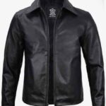 Men's Stylish Moto Biker Real Cowhide Leather Jacket